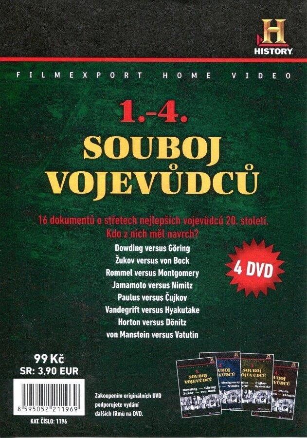 Souboj vojevůdců - 1-4 /papírové pošetky/  - DVD