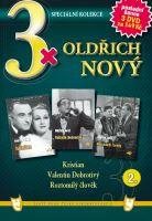 3x Oldřich Nový 2: Kristian, Valentin Dobrotivý, Roztomilý člověk /papírové pošetky/  - DVD
