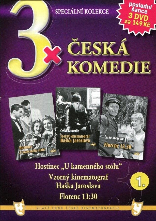 3x Česká komedie 1: Hostinec U kamenného stolu, Vzorný kinematograf Haška Jarosl., Florenc 13.30 /pa