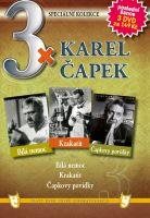 3x Karel Čapek - Bílá nemoc, Krakatit, Čapkovy povídky /papírové pošetky/  - DVD