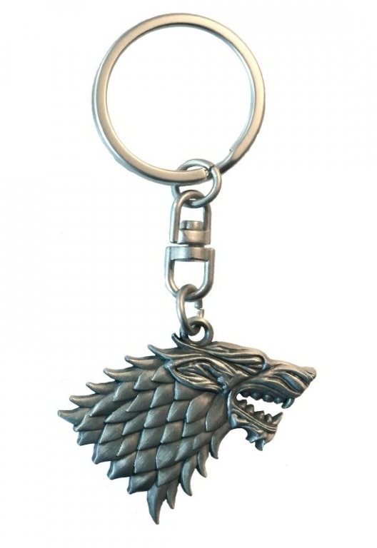 Game of Thrones / Hra o trůny - Stark 3D (kov) - klíčenka