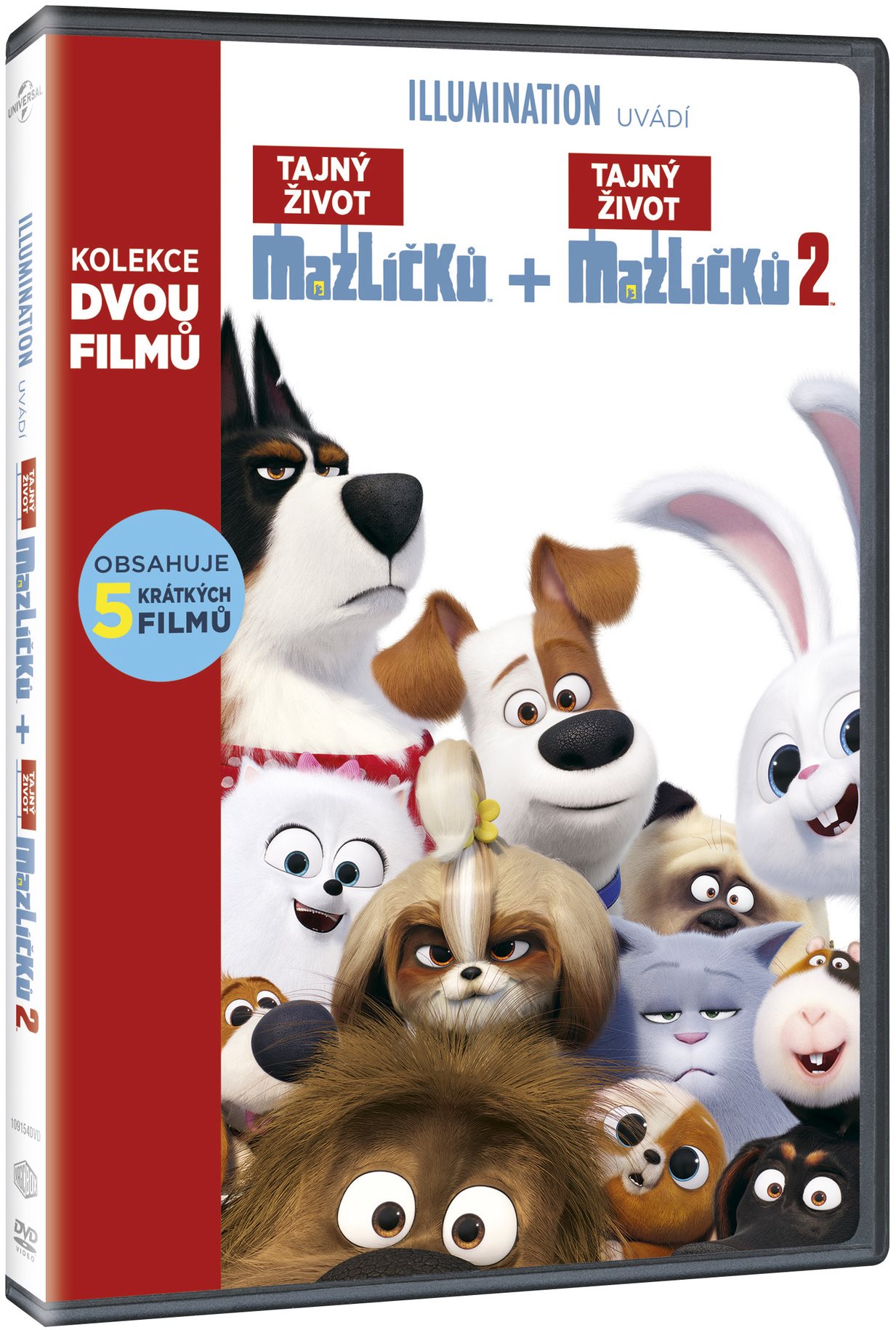 Tajný život mazlíčků 1+2  - DVD
