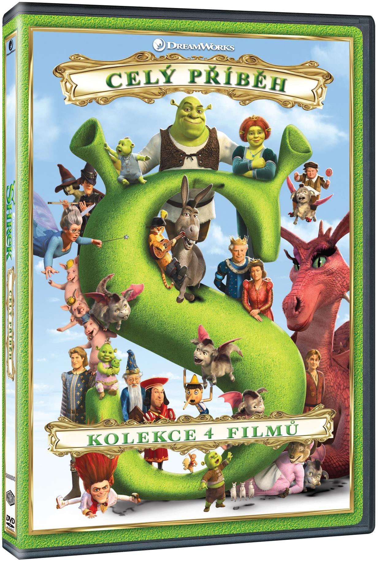 Shrek: Celý příběh - Kolekce 1-4  - DVD