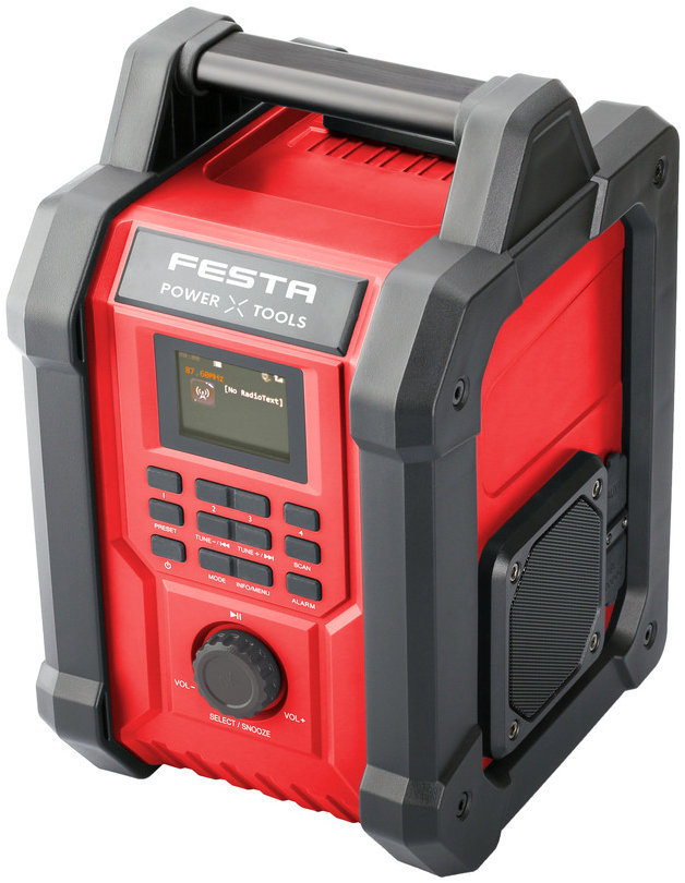 FESTA Rádio AKU SHARE20V, DAB+/FM/BT/USB, IPX 54, 230V 28076 (bez AKU)