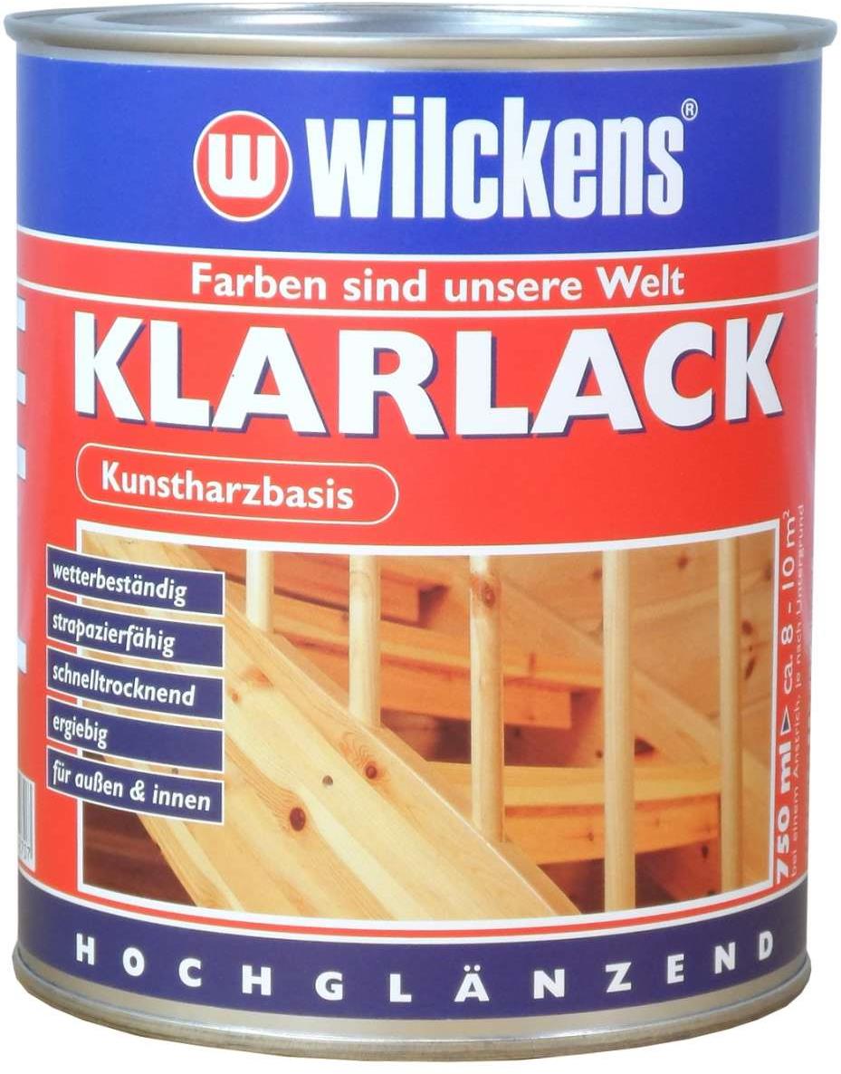 Wilckens Bezbarvý lak na dřevo ve vysokém lesku Klarlack hochglaenzend 750 ml, WI.10000000050