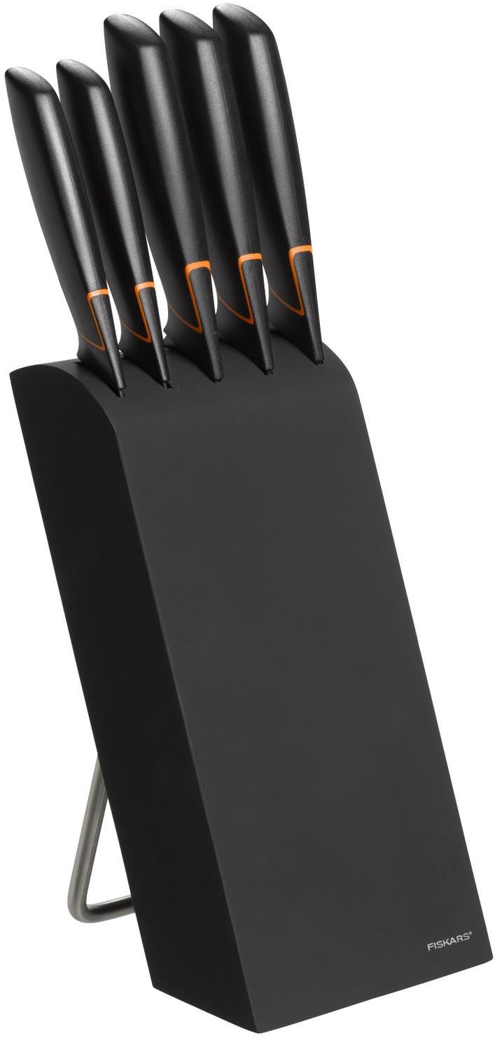 FISKARS - Blok s noži, 5 ks, černá 1003099