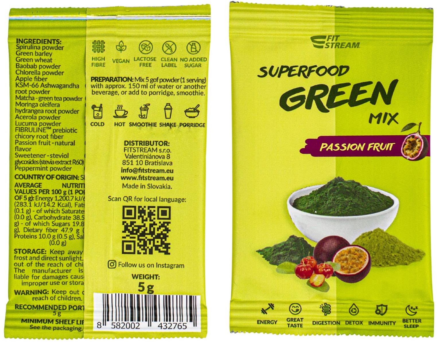 FitStream Superfood GREEN mix 5 g