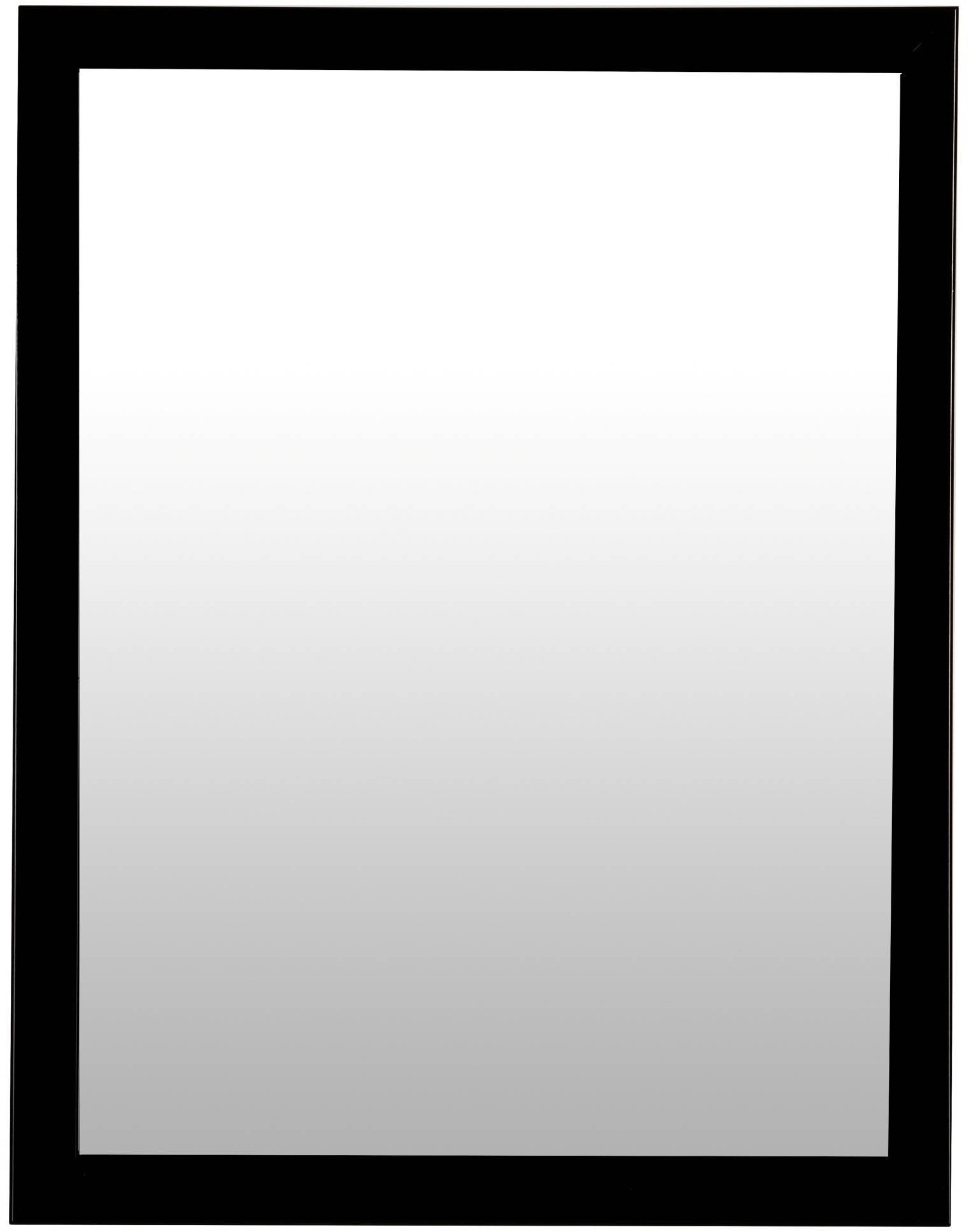 5five Simply Smart Obdélníkové koupelnové zrcadlo Basic, 34 × 44 cm, černý rám