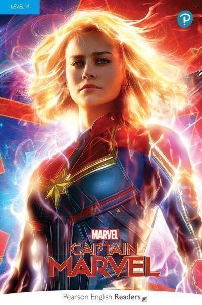 Pearson English Readers: Level 4 Marvel Captain Marvel Book + Code Pack