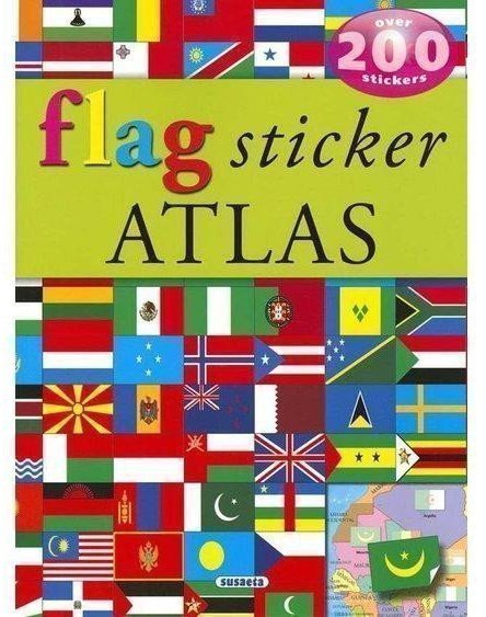 Flag sticker atlas -over 200 stickers AJ