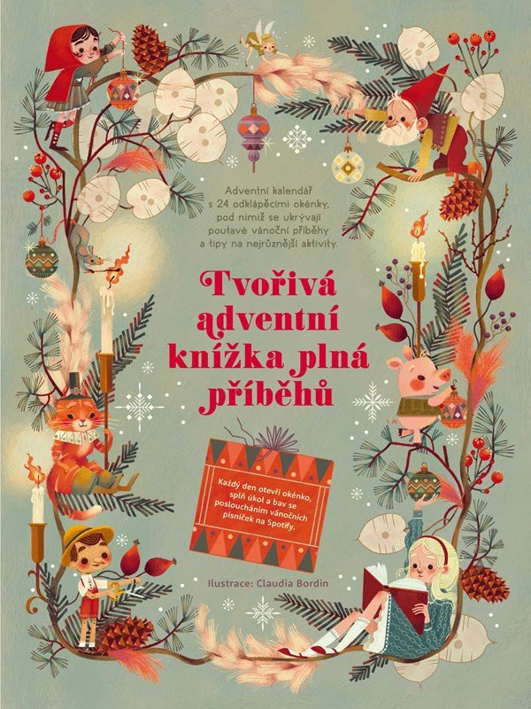 Tvořivá adventní knížka plná příběhů - Advetní kalendář s 24 odklápěcími okénky