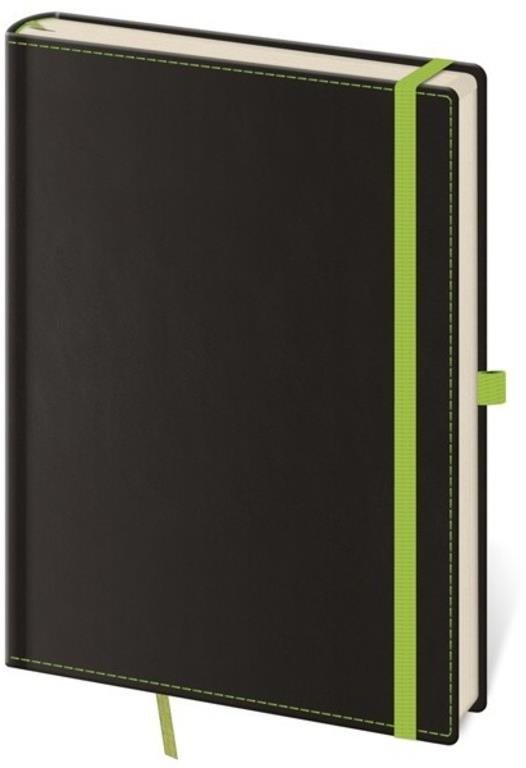 Zápisník Black Green L linkovaný