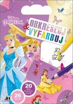 Obkresli a vybarvuj Princezny - Kreativní hračka pro děti