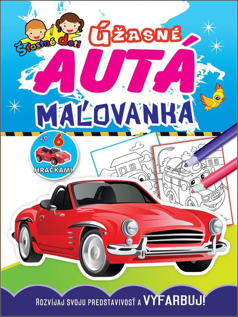 Úžasné autá Maľovanka: Rozvíjaj svoju predstavivosť a vyfarbuj!