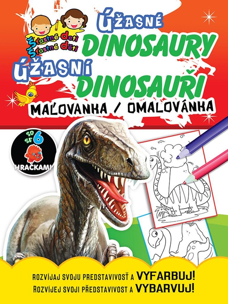 Úžasné dinosaury - maľovanka / omalovánka