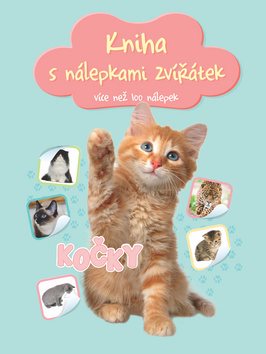 Kniha s nálepkami zvířátek Kočky: více než 100 nálepek