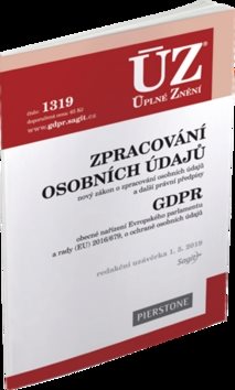 ÚZ 1319 Zpracování osobních údajů, GDPR: podle stavu k 1. 5. 2019