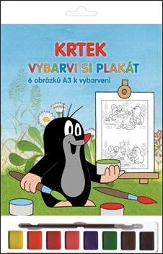 Krtek Vybarvi si plakát: S barvami + štětcem