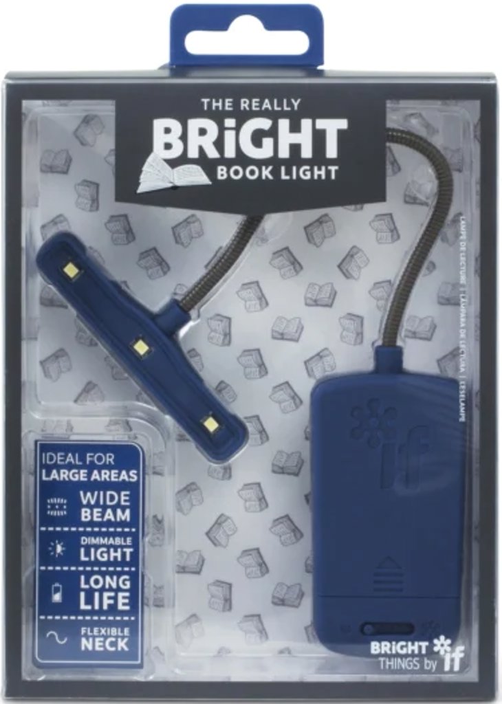 Lampička Bright book light modrá