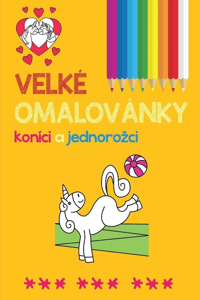 Velké omalovánky koníci a jednorožci pro děti od 3 let.