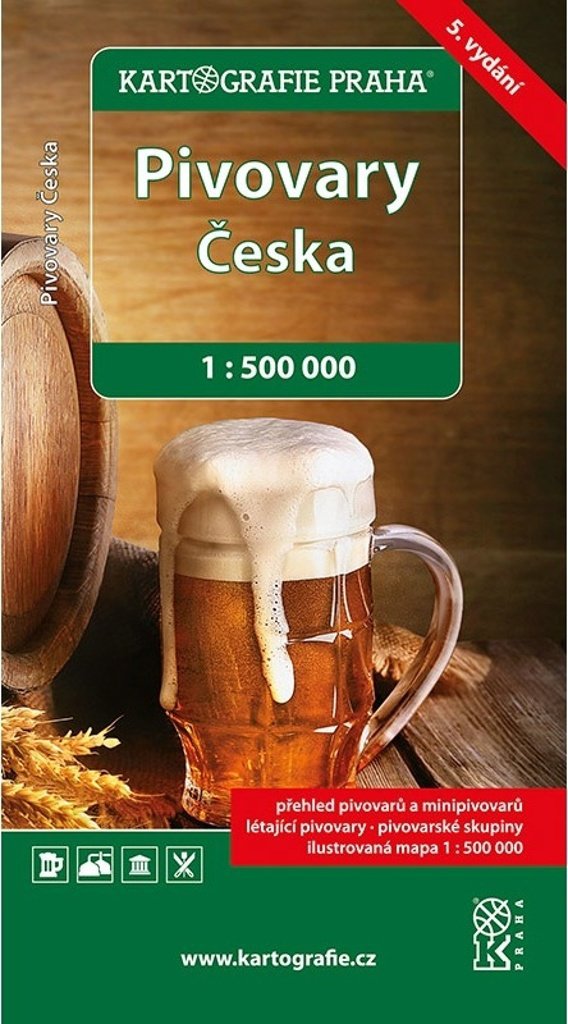 Pivovary Česka: 1 : 500 000