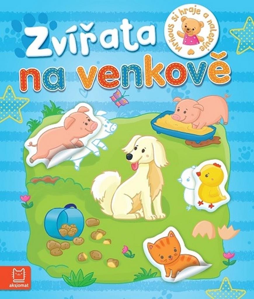 Zvířata na venkově Mrňous si hraje a nalepuje