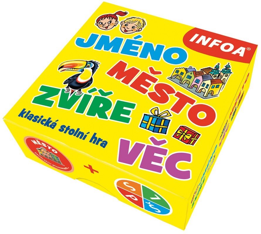 Jméno, město, zvíře, věc