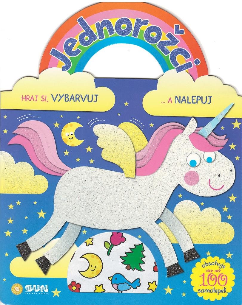 Jednorožci Hraj si, vybarvuj a nalep - zábavná hračka pro děti