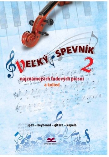 Veľký spevník 2 najznámejších ľudových piesní a kolied: spev, keyboard, gitara, kapela