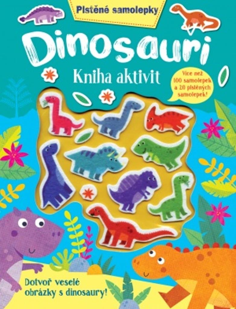 Dinosauři Kniha aktivit: Dotvoř veselé obrázky s dinosaury!