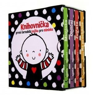 První černobílé knížky pro miminko: Knihovnička