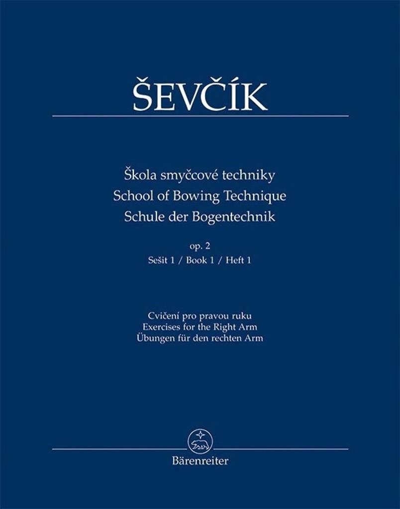 Škola smyčcové techniky op. 2, Sešit 1: Cvičení pro pravou ruku