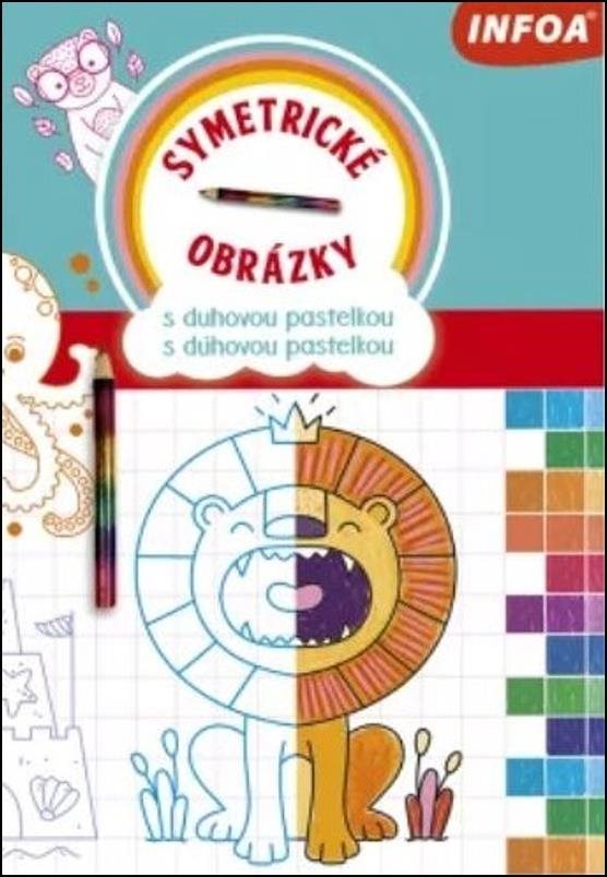 Symetrické obrázky s duhovou pastelkou - ideální způsob, jak podpořit kreativní rozvoj vašich dětí.