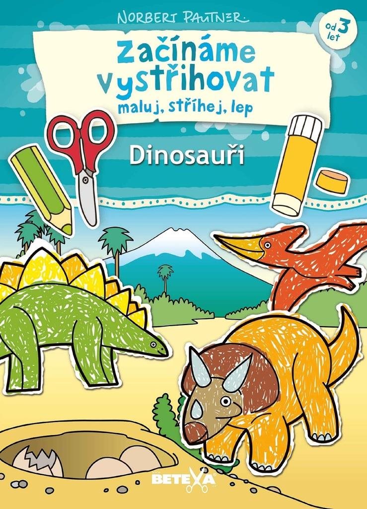 Začínáme vystřihovat Dinosauři - kreativní set pro děti od 3 let.