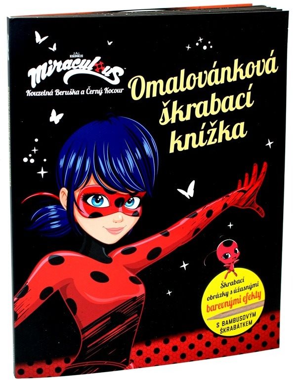 Kouzelná Beruška a Černý Kocour Omalovánková škrabací knížka