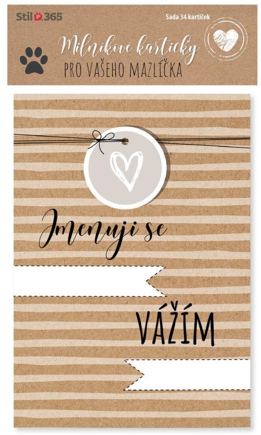 Milníkové kartičky Pro vašeho mazlíčka