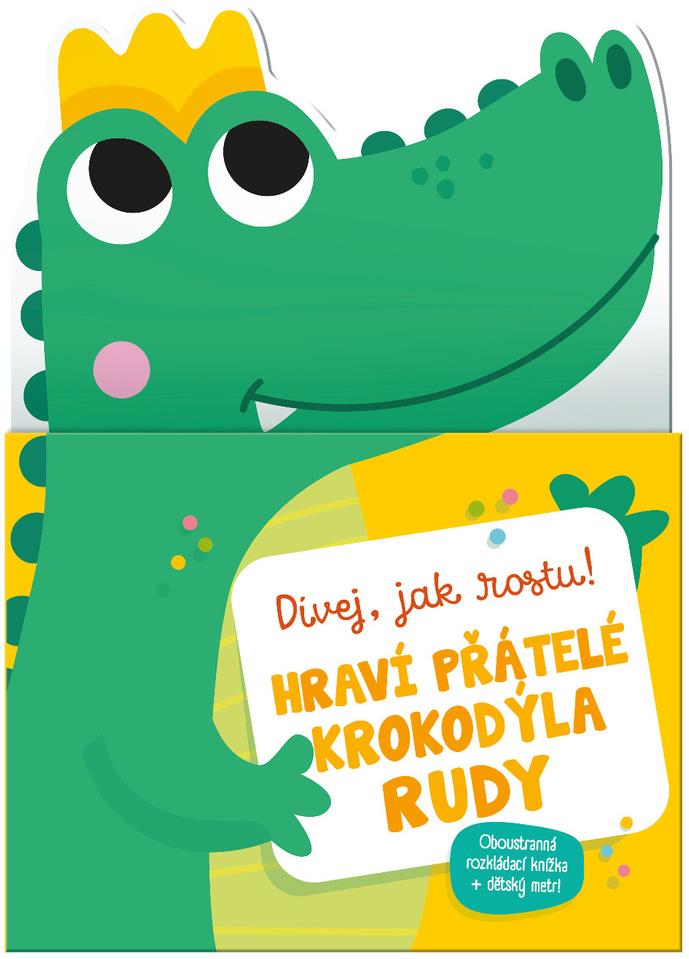 Hraví přátelé krokodýla Rudy: Oboustranná rozkládací knížka + dětský metr!