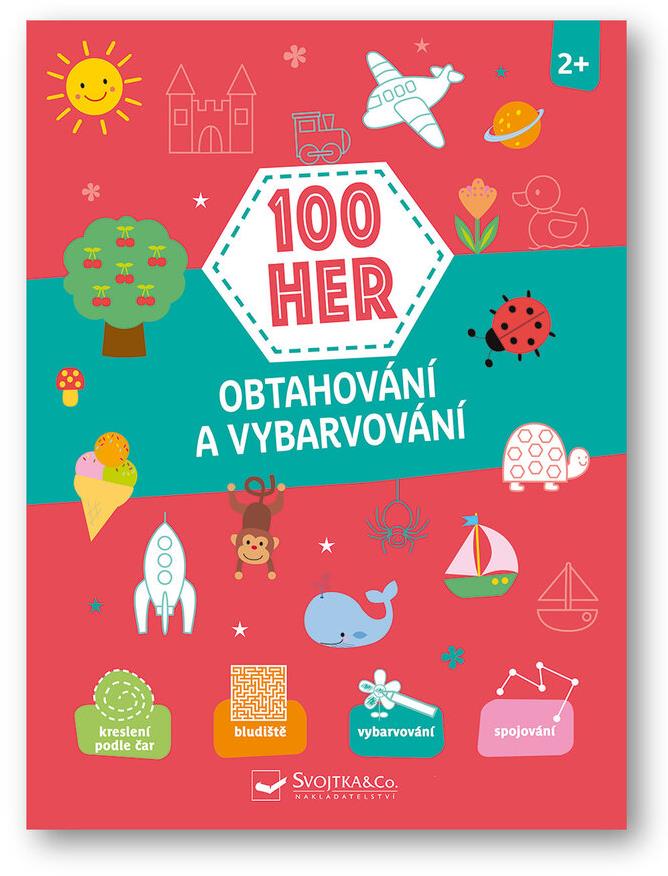 100 her Vybarvování a spojování 2+