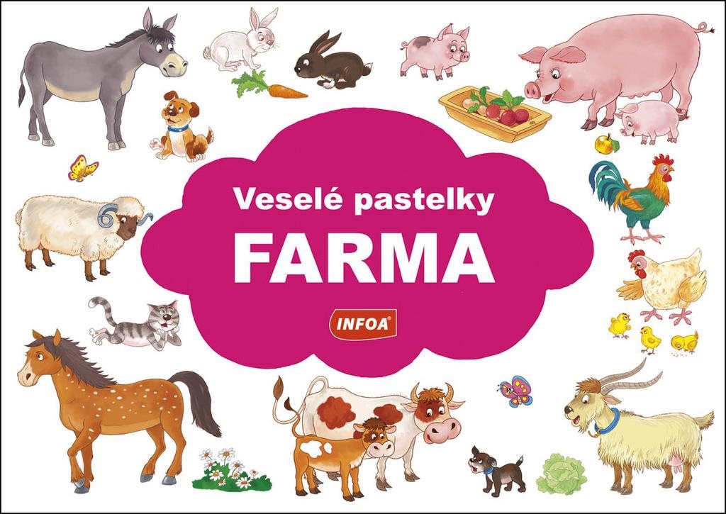 Veselé pastelky Farma - kreslení a malování pro děti