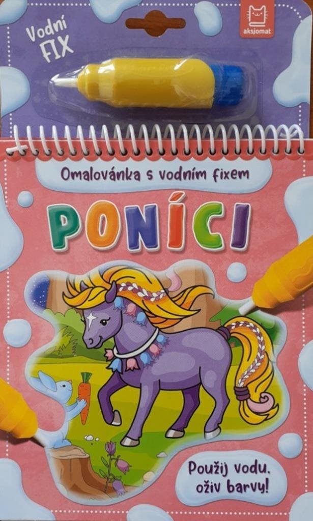 Poníci Omalovánka s vodním fixem