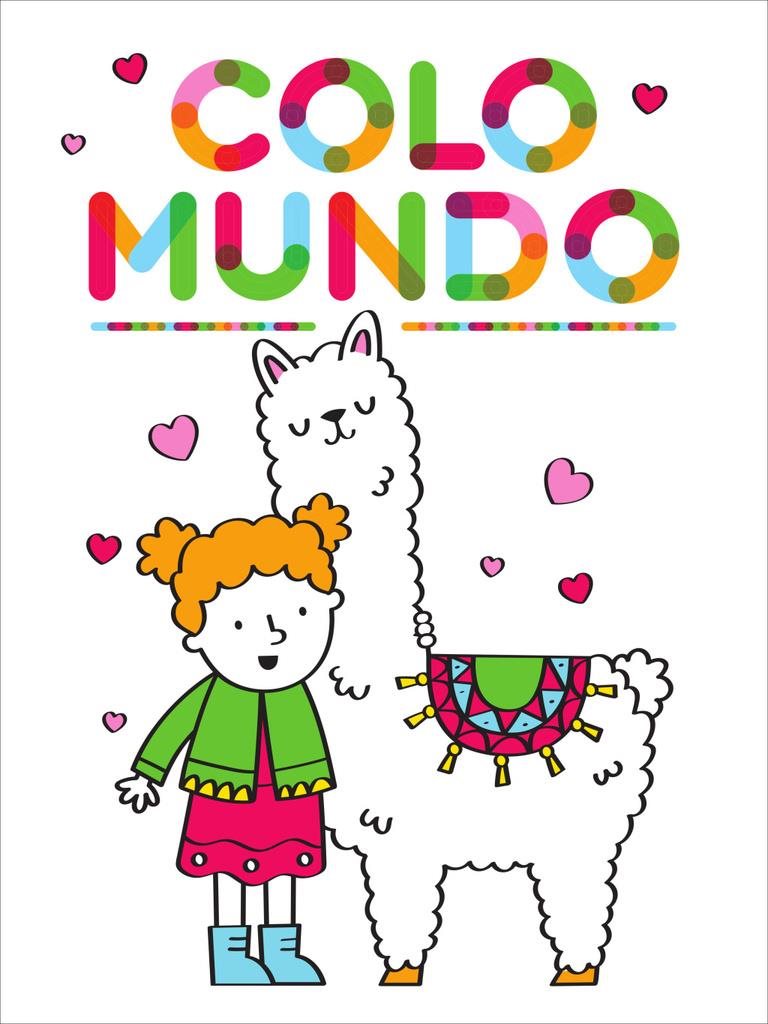 Colomundo Holčička s lamou: Kreativní tvoření pro děti