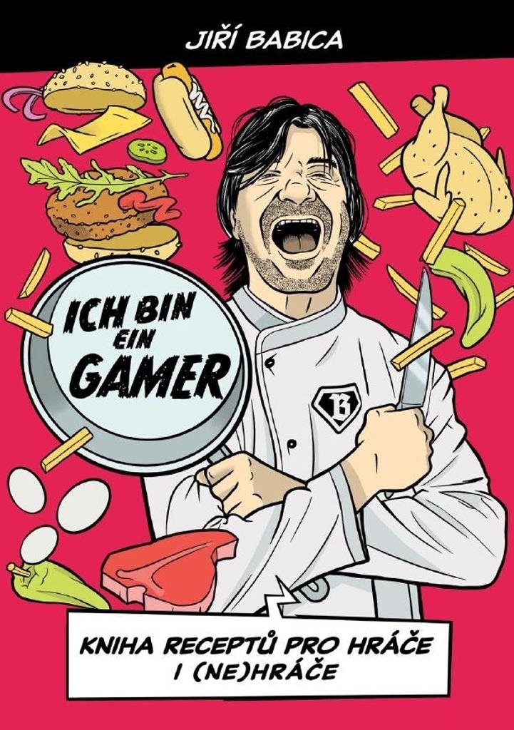 Komiksová kuchařka Ich bin ein gamer: Kniha receptů pro hráče i (ne)hráče