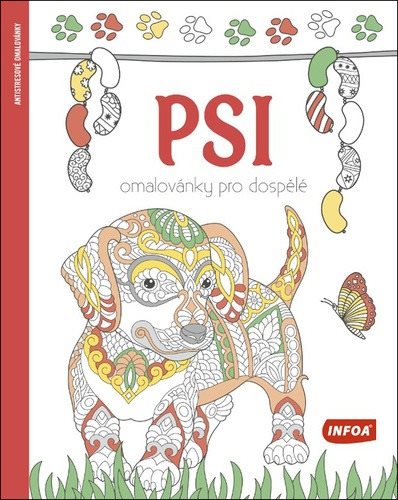 Psi omalovánky pro dospělé