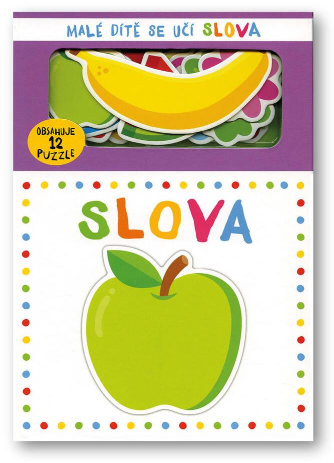Malé dítě se učí slova: Obsahuje 12 puzzle