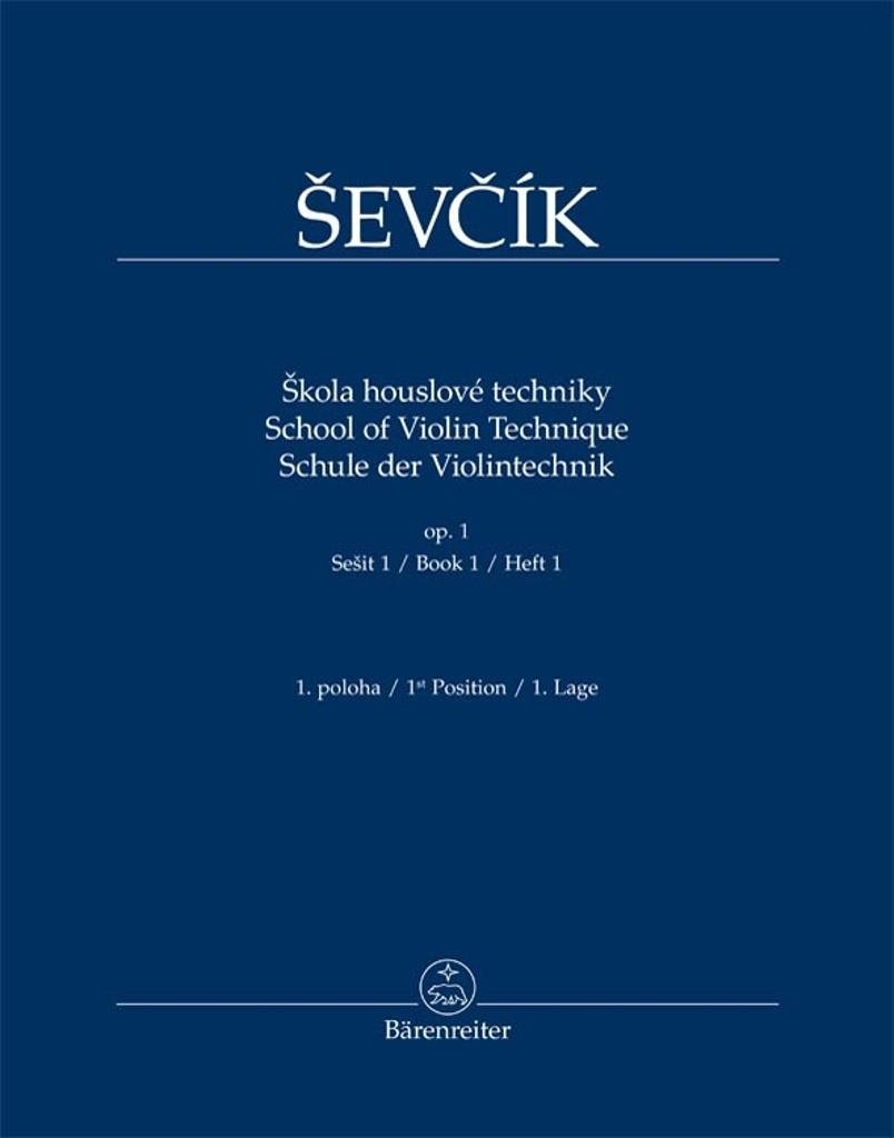 Škola houslové techniky: op. 1, sešit 1, 1. poloha