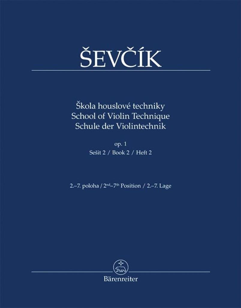 Škola houslové techniky: op. 1, sešit 2, 2.-7. poloha