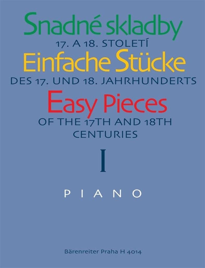 Snadné skladby 17. a 18. století: Piano