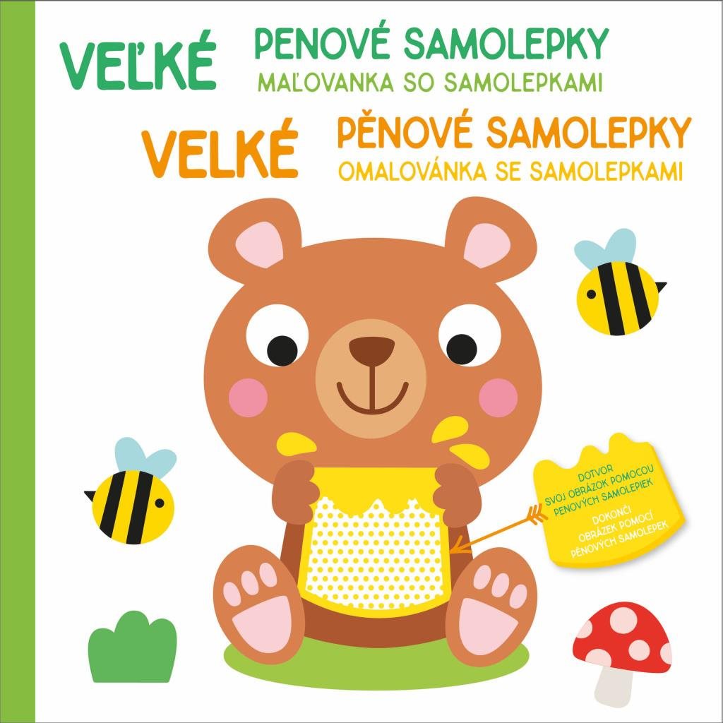 Velké pěnové samolepky Medvídek: Veľké penové samolepky Medvedík