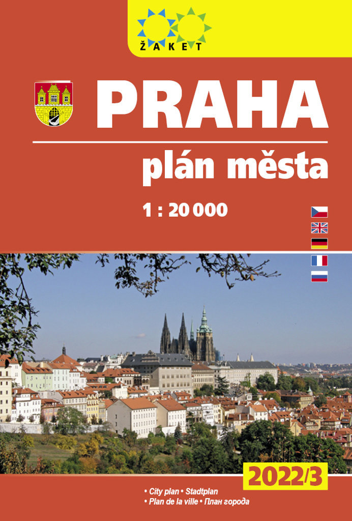Praha plán města: 1 : 20 000