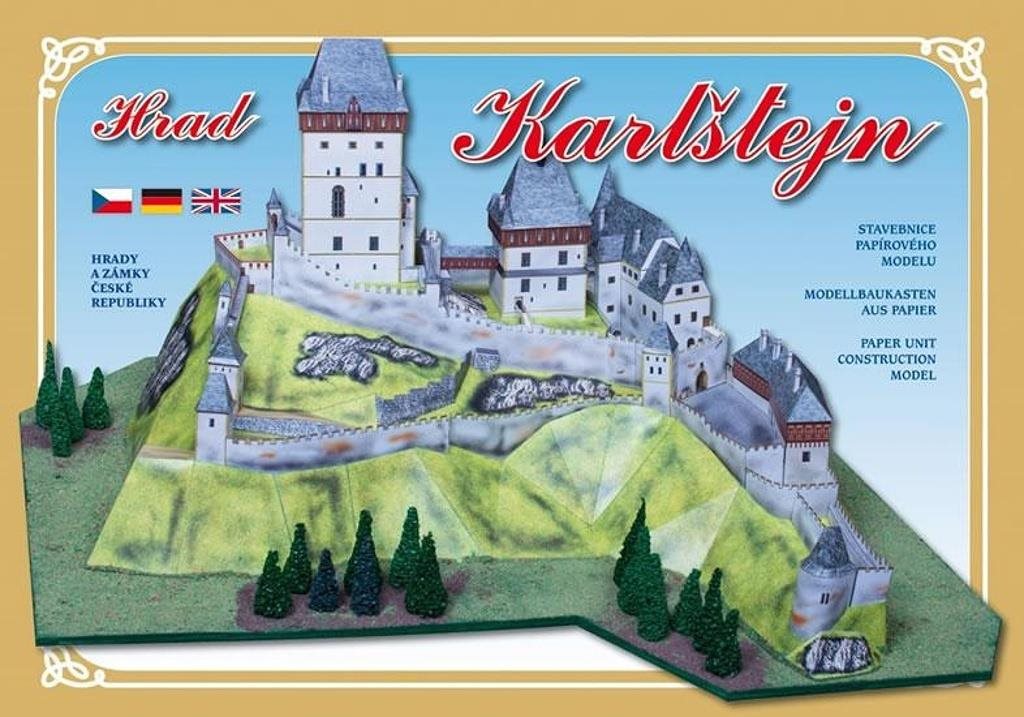 Hrad Karlštejn: Stavebnice papírového modelu